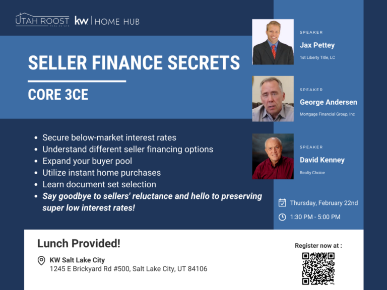 Seller Finance Secrets CORE 3CE with Real Estate Mortgage Industry Experts